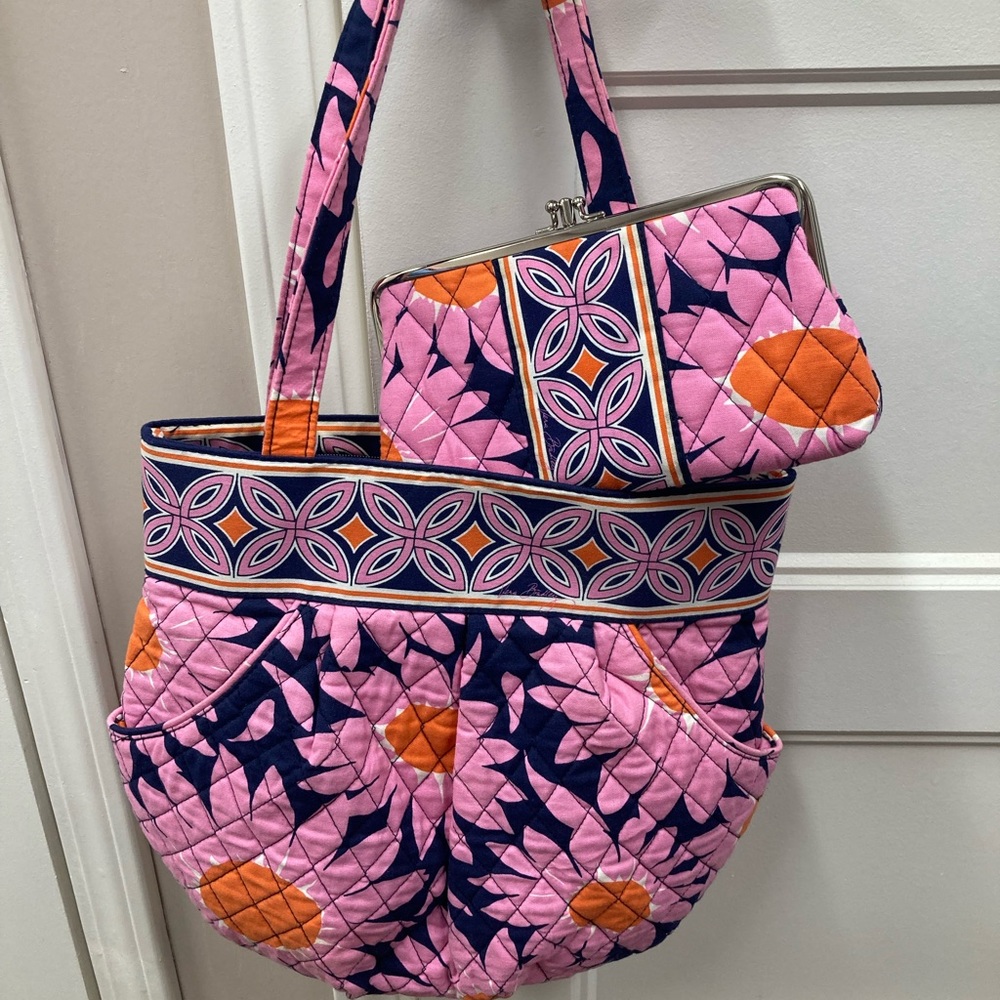 VERA BRADLEY PURSE AND WALLET SET
